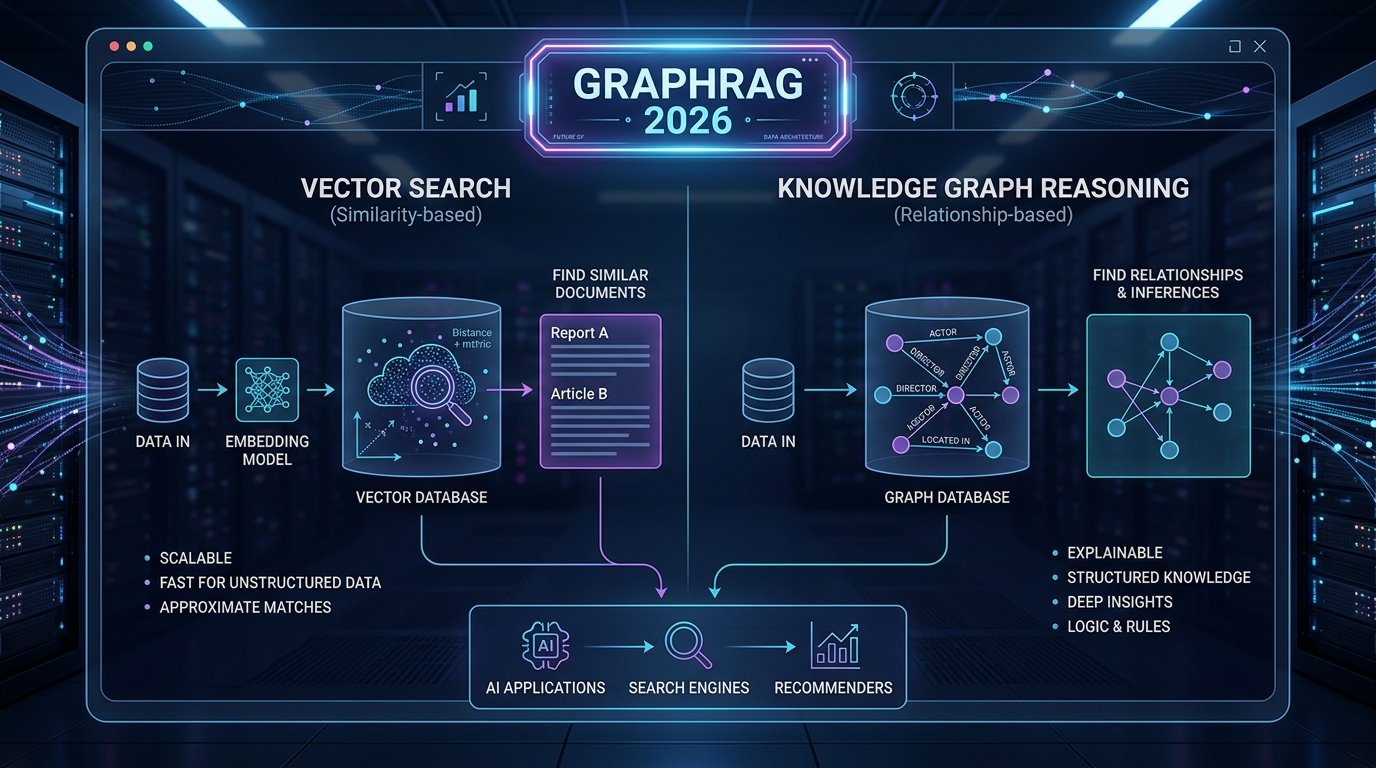 Kiến trúc Agentic GraphRAG 2026 kết hợp Knowledge Graph và AI