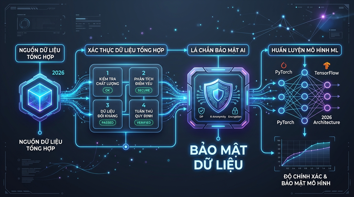 Bảo mật dữ liệu và tạo dữ liệu tổng hợp năm 2026
