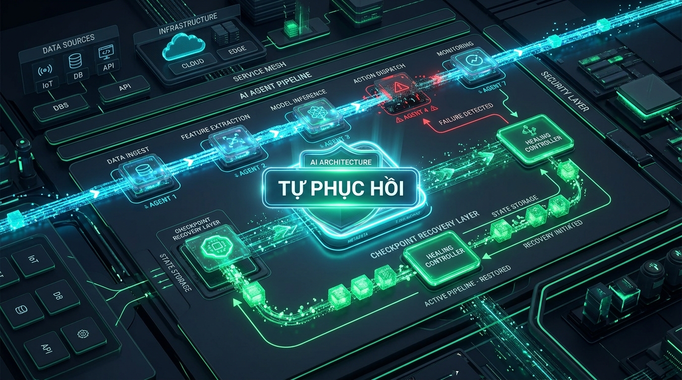 Kiến trúc Durable Execution và Self-Healing AI 2026