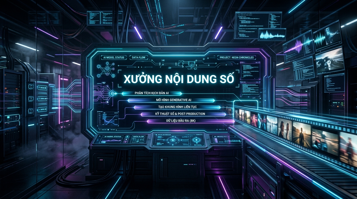 Xưởng Nội Dung Số Tự Động Hóa Với Video AI Và Kiến Trúc DiT