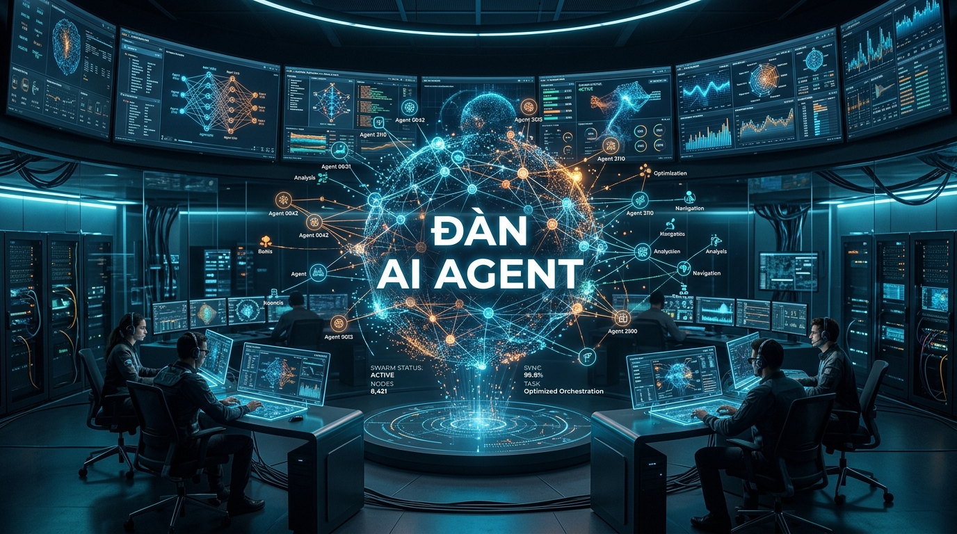 Kỷ Nguyên Multi-Agent Orchestration & Swarm Intelligence 2026: Kiến Trúc 'Phòng Ban Số Tự Trị' Thay Thế Hoàn Toàn Chatbot Đơn Lẻ