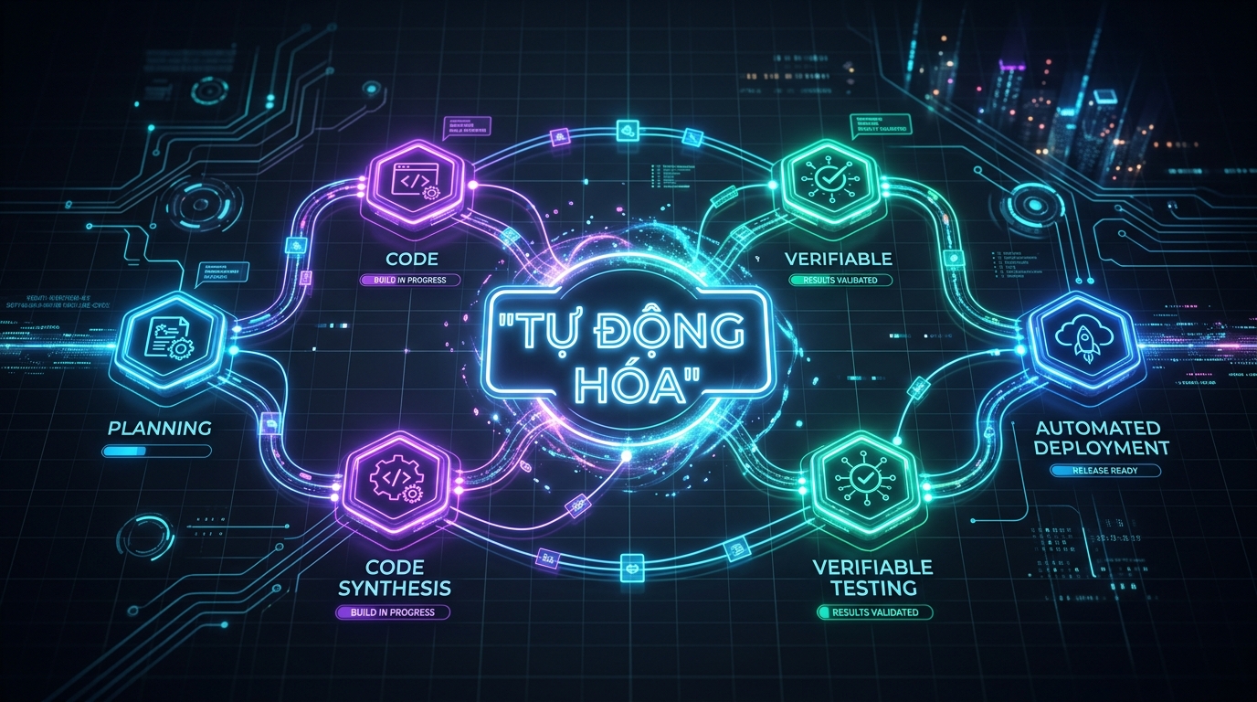 Quy trình phát triển phần mềm tự động hóa toàn diện với AI SWE Agent năm 2026