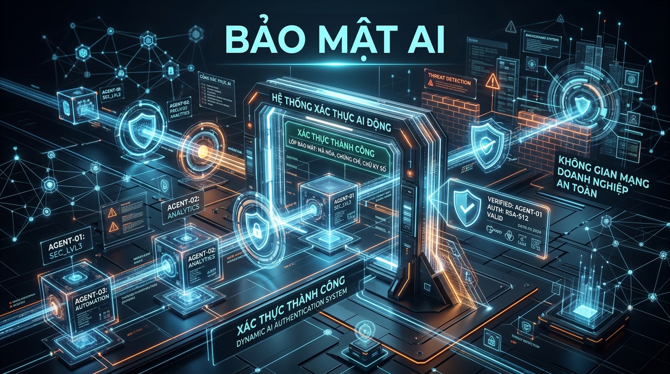 Kiến trúc quản trị định danh Agentic IAM và xác thực máy năm 2026