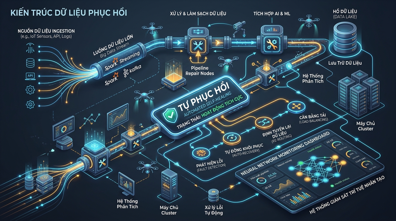 Kiến trúc hạ tầng dữ liệu tự phục hồi Agentic Data Engineering 2026