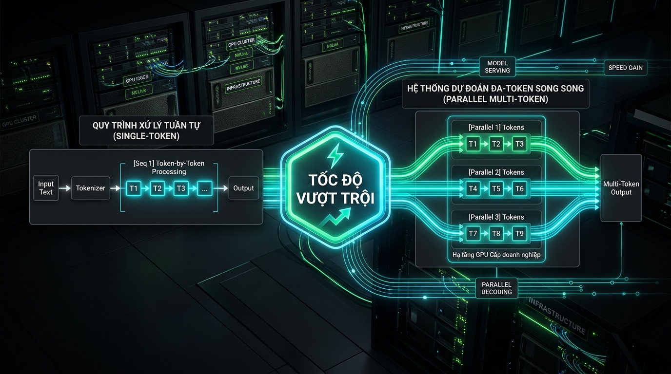 Kiến trúc Multi-Token Prediction tối ưu hóa tốc độ suy luận