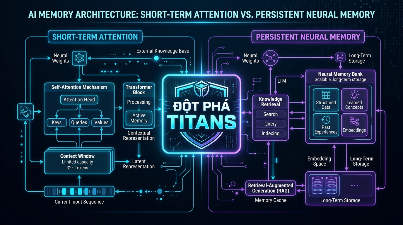 Kiến trúc Google Titans và cơ chế Neural Long-Term Memory đột phá năm 2026